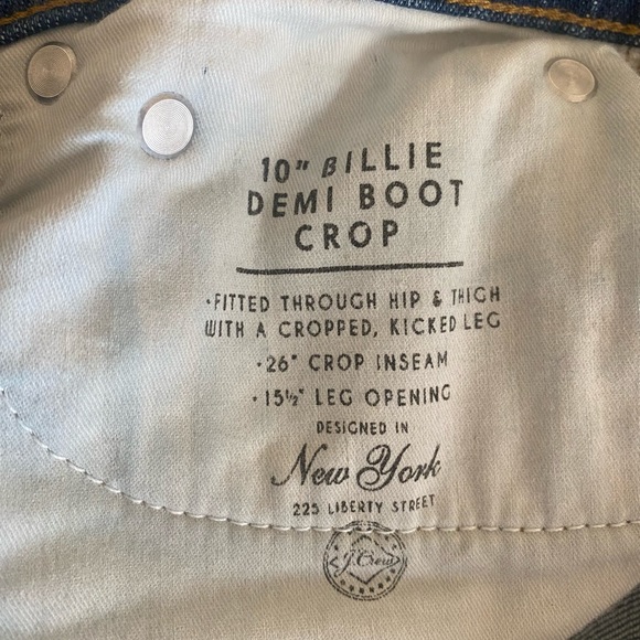 J Crew-Size 24- 10” Billie Demi Boot Crop - Picture 3 of 3